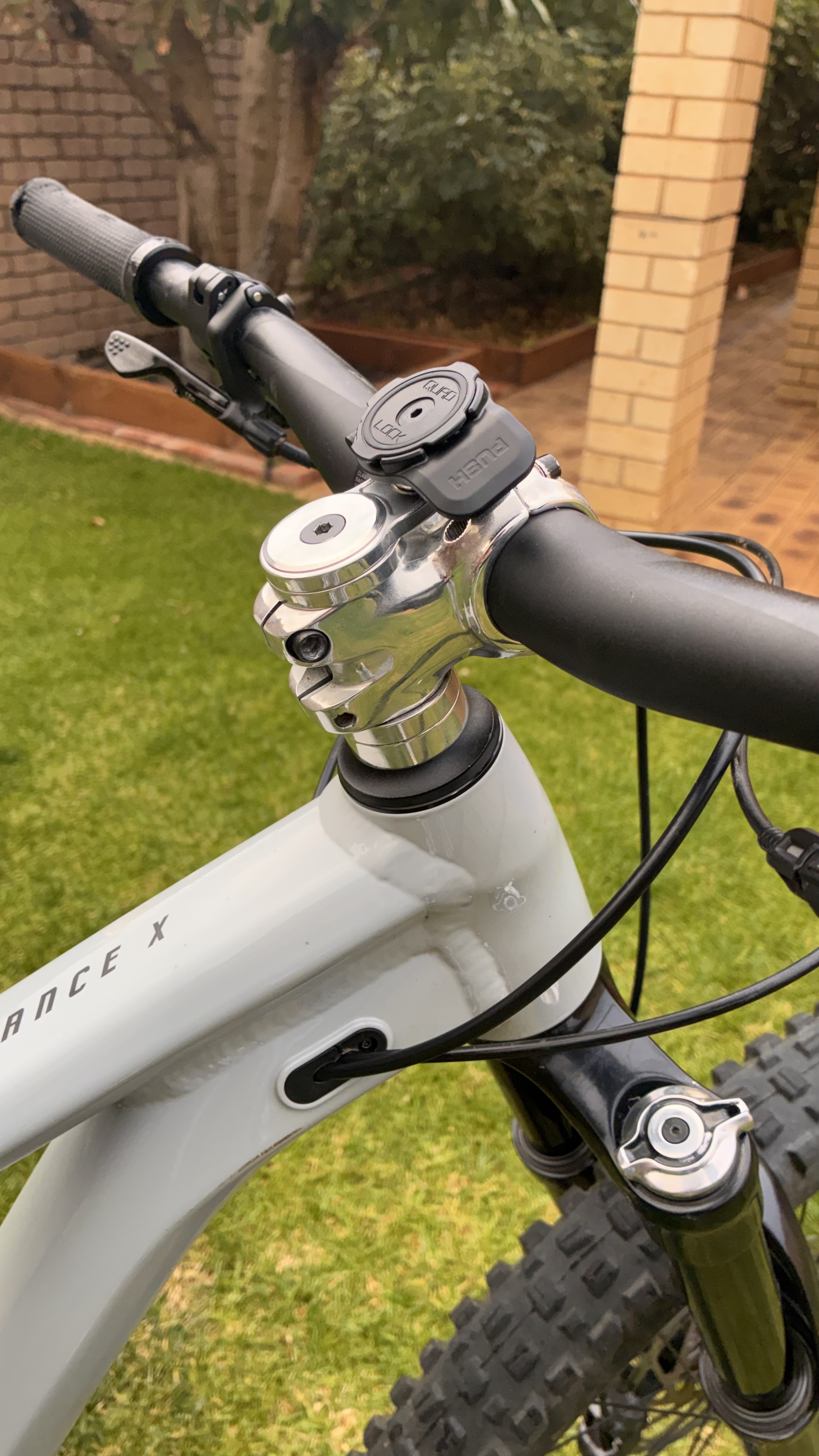 Custom polished bike part